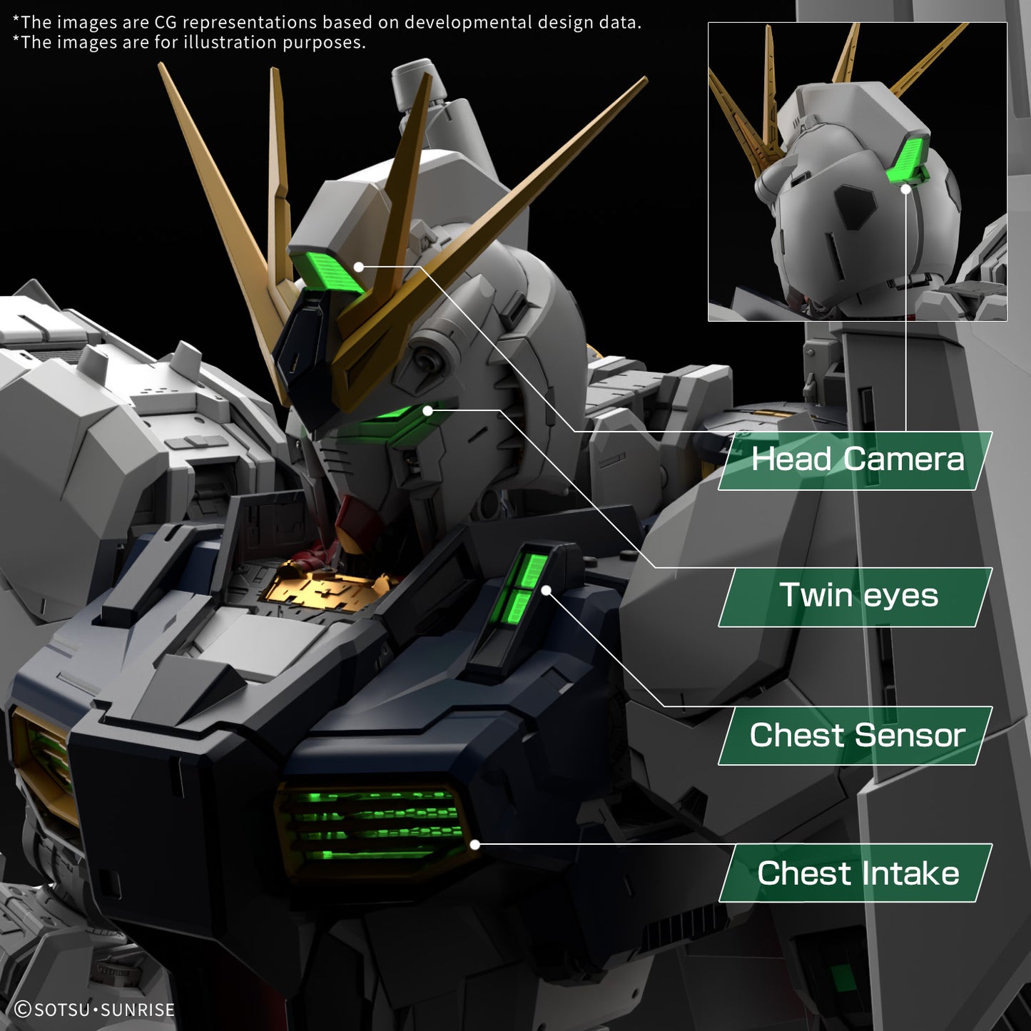 PG Unleashed ν Nu Gundam 1/60 & LED Deluxe Set