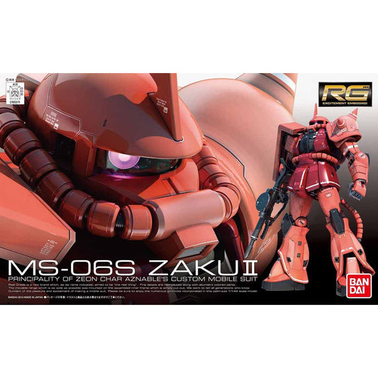 RG #002 MS-06S Zaku II Char Aznable Custom 1:144