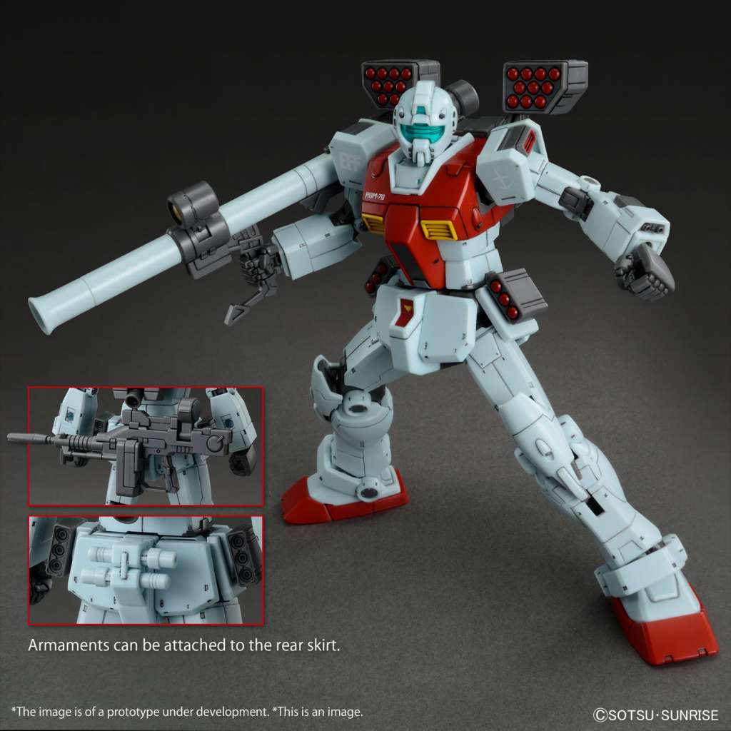 HG RGM-79 GM [Shoulder Cannon/ Missile Pod Equipment] 1:144