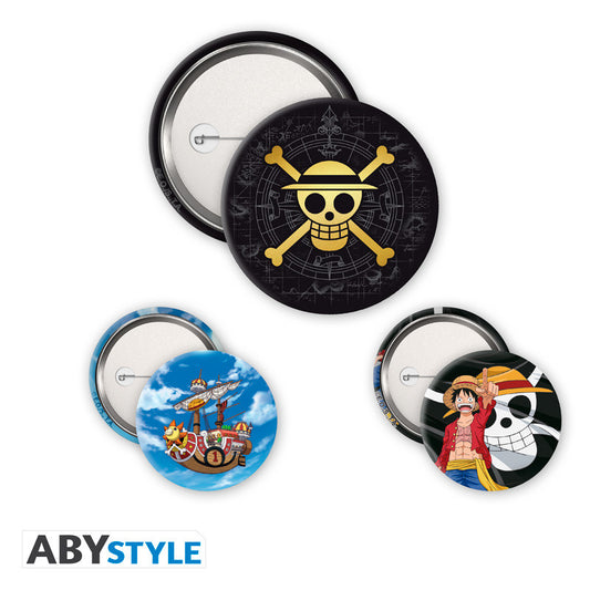 ONE PIECE Badge Pack Skull & Luffy