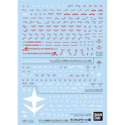 Gundam Decal 143 Mobile Suit Gundam Hathaway Multiuse 2