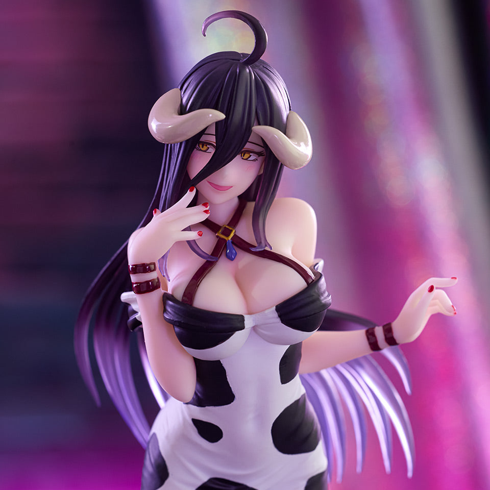 Overlord Trio-Try-It Albedo Dress Cow Pattern Figure 21cm